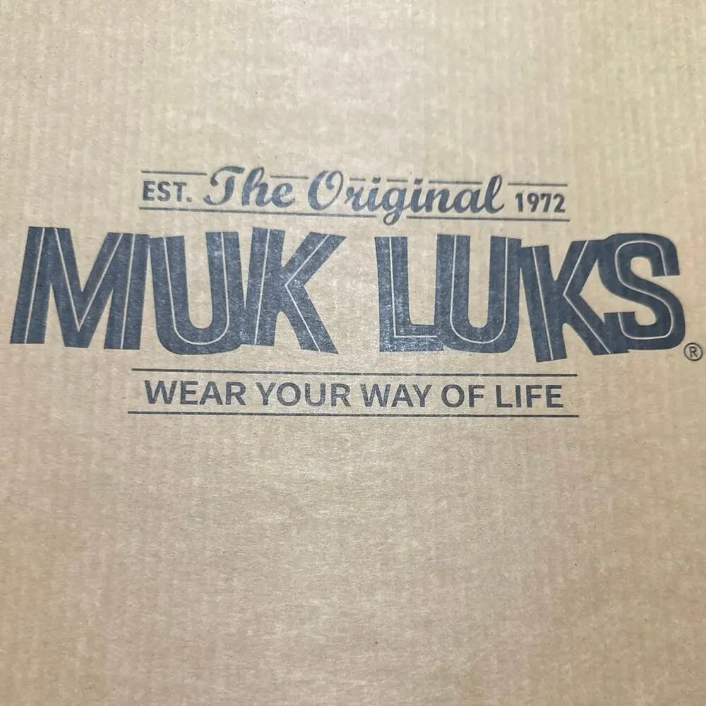 Muk Luks ankle Boots faux suede chestnut color side zip womens size 8 New in box
